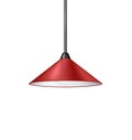 Retro red hanging lamp