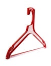 Retro red plastic coat hanger