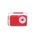 Retro red radio Royalty Free Stock Photo