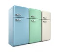 Retro Refrigerators Isolated