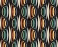 Retro repetitive wallpaper - Vintage vector pattern Royalty Free Stock Photo