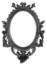 Retro Revival Old Ellipse Black Frame