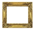 Retro Revival Old Gold Frame Royalty Free Stock Photo