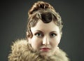 Retro revival portrait Royalty Free Stock Photo