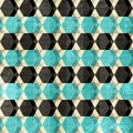 Retro rhombus seamless pattern