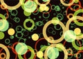 Retro Rings Wallpaper Background Pattern Royalty Free Stock Photo