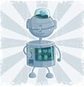 Retro robot automate in vector Royalty Free Stock Photo
