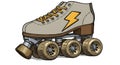 AI-Generated Roller Skate Design Royalty Free Stock Photo