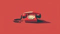 Retro Rotary Phone for Communication, Old Technology and Nostalgic Telephone Royalty Free Stock Photo