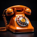 Retro rotary telephone. Royalty Free Stock Photo