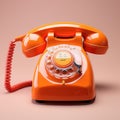 Retro rotary telephone. Royalty Free Stock Photo