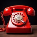 Retro rotary telephone. Royalty Free Stock Photo