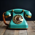 Retro rotary telephone. Royalty Free Stock Photo