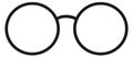 Retro round spectacles icon. Glasses frame symbol Royalty Free Stock Photo