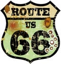 Retro route 66 sign Royalty Free Stock Photo