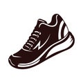 Retro Running Jogging Sport Shoe for Store or Product Royalty Free Stock Photo