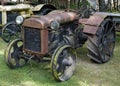 Retro rusty american tractor Fordson brand