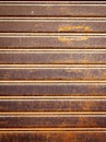 Retro rusty security shutters