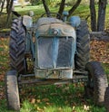 Retro rusty yellow german tractor BMW brand