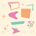 Retro 50s Design Elements Royalty Free Stock Photo