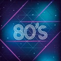 Retro 80s geometric graphic background