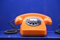 Retro 1960`s orange phone