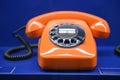Retro 1960`s orange phone