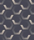 Retro 60s 70s Honeycomb Seamless Pattern Vector Cool Classy Abstract Background