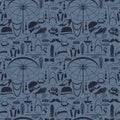 Retro of 1920s style seamless pattern Royalty Free Stock Photo