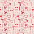 Retro of 1920s style seamless pattern Royalty Free Stock Photo