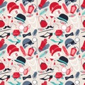 Retro of 1920s style seamless pattern Royalty Free Stock Photo