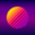 Retro 1980s Synthwave Glowing Retro Style Royalty Free Stock Photo