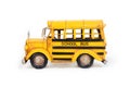 Retro school bus model. Royalty Free Stock Photo