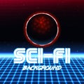 Retro sci fi background10 Royalty Free Stock Photo