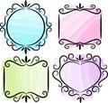 Retro Scrollwork Frame Collection/ai