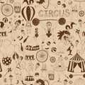 Retro seamless circus background pattern Royalty Free Stock Photo