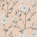 Retro seamless floral pattern