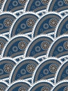 Retro seamless paisley indian pattern