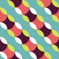 Retro seamless pattern with circles Royalty Free Stock Photo