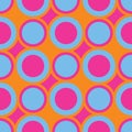 Retro seamless pattern with circles Royalty Free Stock Photo