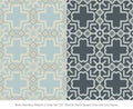 Retro Seamless Pattern 2 Color Set Round Check Square Cross