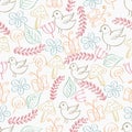 Retro seamless pattern concept. Royalty Free Stock Photo