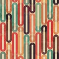 Retro seamless pattern with grunge effect