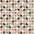 Retro seamless pattern. Mid-century modern style. Royalty Free Stock Photo