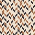 Retro seamless pattern, random zigzag. Scandinavian style.