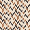 Retro seamless pattern, random zigzag. Scandinavian style.