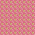 Retro seamless pattern with sparkle glitter hearts background Royalty Free Stock Photo