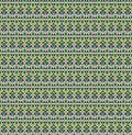 Retro seamless pattern. White, green, blue, yellow, black
