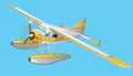 Retro seaplane illustration