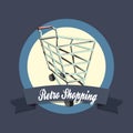 Retro shopping style Royalty Free Stock Photo